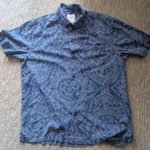 Men's Blue Aloha Shirt